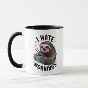 Jag Hatrar Morgnar Sömnig Sengångare Mugg