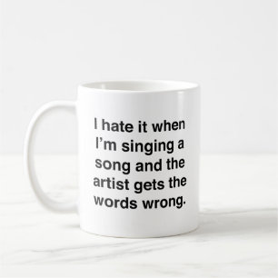 Jag Hatrar När Jag Sjunger En Sång Kaffe Mugg
