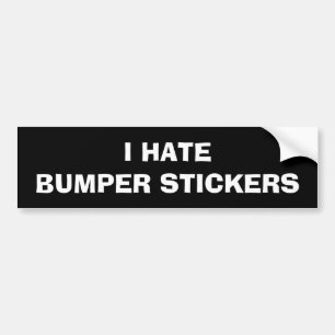 JAG HATTAR BUMPER STICKARE BILDEKAL