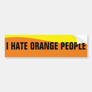 JAG HÄVDAR ORANGE MÄNNISKOR BILDEKAL