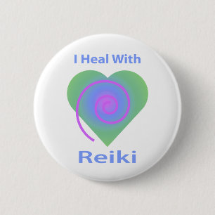 Jag Heal med Reiki Knapp