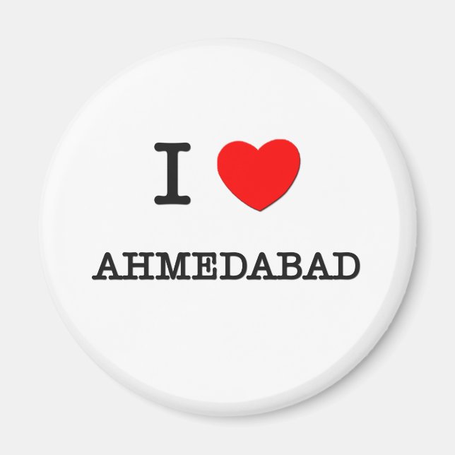 JAG Heart AHMEDABAD Magnet (Framsidan)