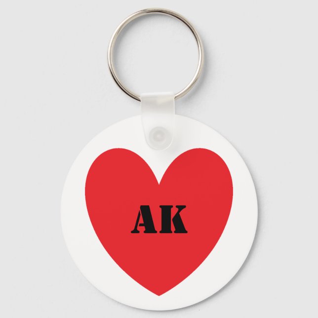 Jag Heart Alaska Keychain Nyckelring (Framsida)
