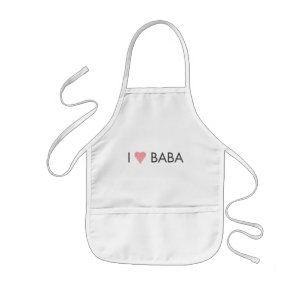 JAG HEART BABA BARNFÖRKLÄDE