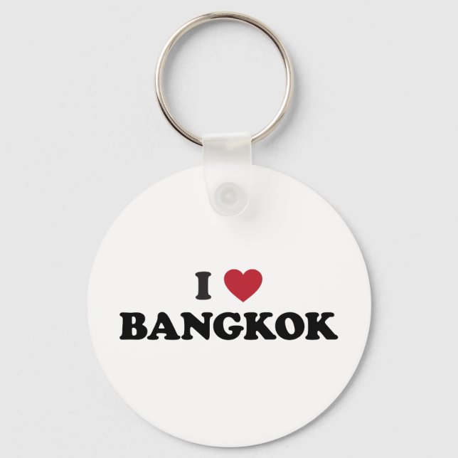 Jag Heart Bangkok Thailand Nyckelring (Framsida)