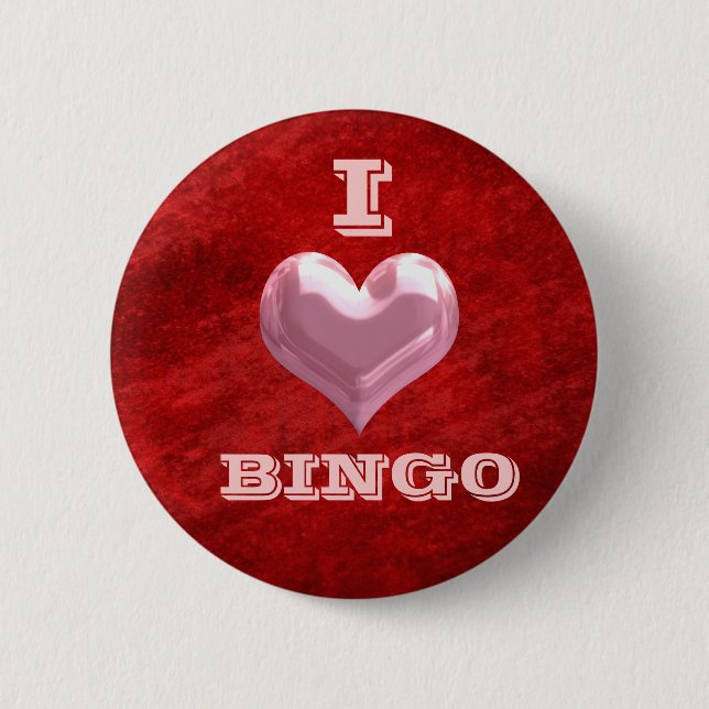 Jag Heart Bingo-knapp Knapp (Framsida)