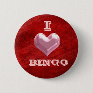 Jag Heart Bingo-knapp Knapp