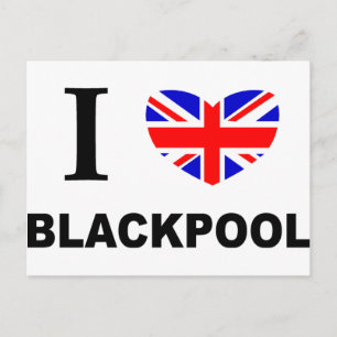 Jag Heart Blackpool. Vykort