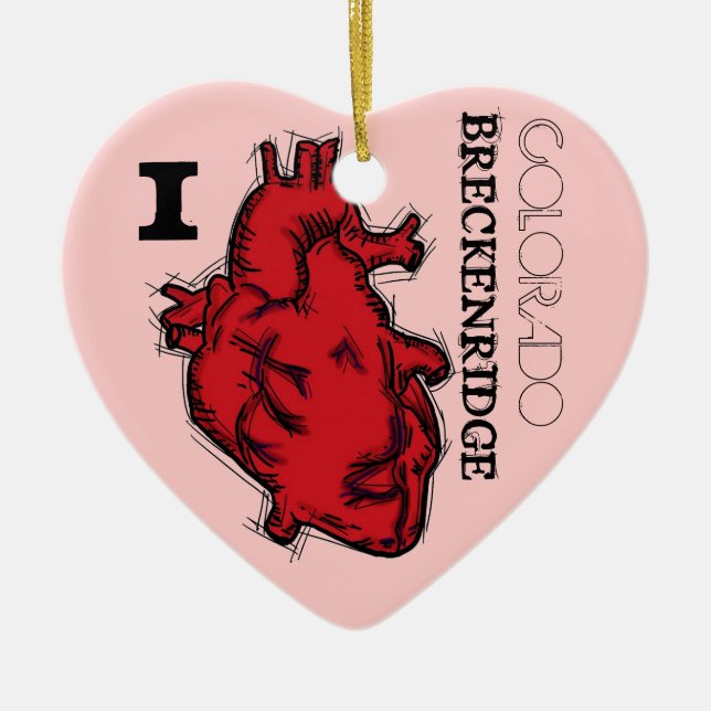 Jag Heart Breckenridge Colorado ornament (Framsidan)