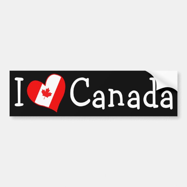 JAG Heart Canada Bildekal (Framsidan)