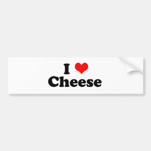 Jag Heart Cheese Bildekal