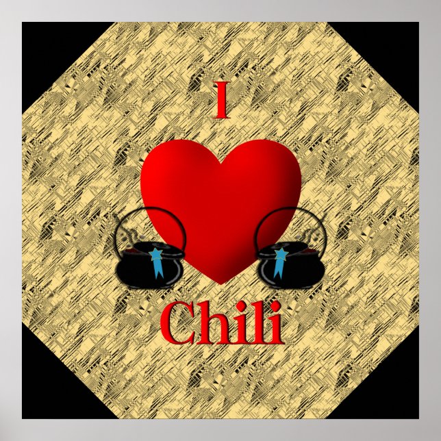 Jag Heart Chili Poster (Framsidan)