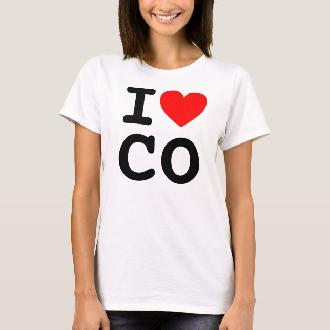 Jag Heart CO Shirt Tee (Framsida)