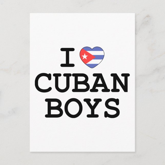 Jag Heart Cuban Boys Vykort (Framsida)
