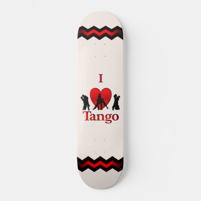 Jag Heart Dancing Tango Skateboard Bräda 21,5 Cm (Framsida)