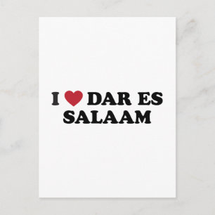 Jag Heart Dar es Salaam Tanzania Vykort