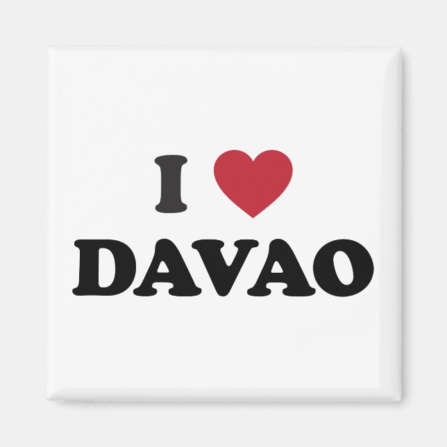 Jag Heart Davao City Magnet (Framsidan)