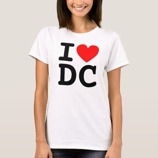 Jag Heart DC Shirt T (Framsida)