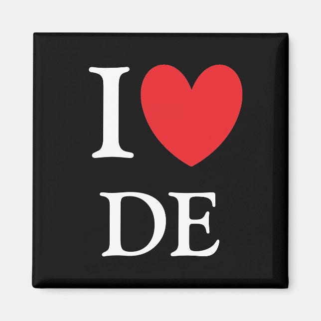 Jag Heart Delaware Magnet (Framsidan)