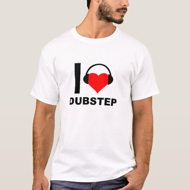 Jag Heart Dubstep Funny T-shirt (Framsida)