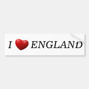 Jag Heart England bk bscn Bildekal
