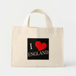 Jag Heart England watt Mini Tygkasse