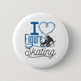 Jag Heart Figur Skating Knapp