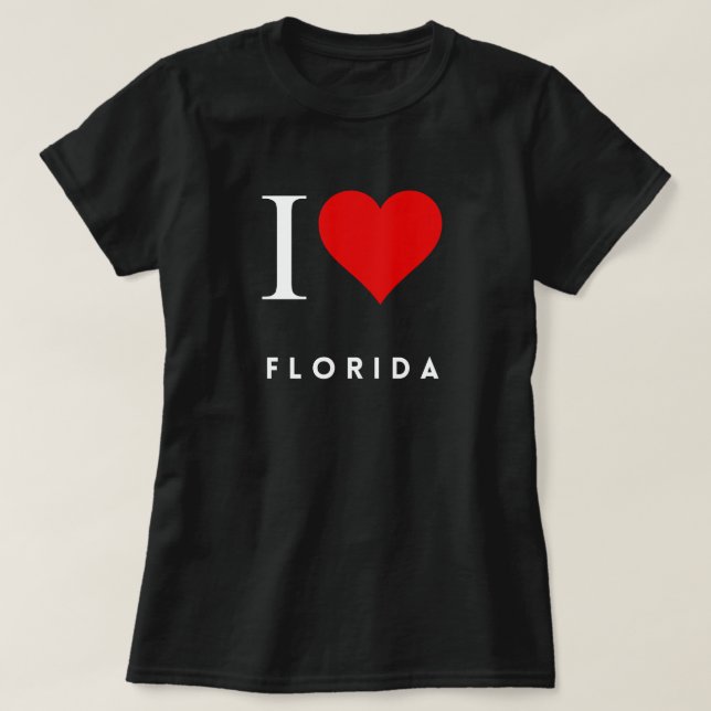 Jag Heart Florida blk Womens T-Shirt (Design framsida)