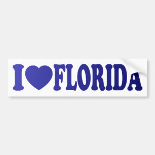 Jag Heart Florida in Blue - Sticker Bildekal