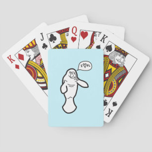 Jag Heart Florida Manatee Spelkort