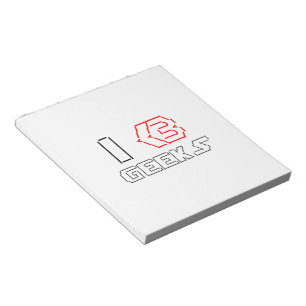 JAG Heart Geeks ASCII ART Anteckningsblock