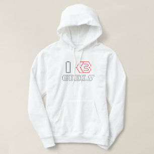JAG Heart Geeks ASCII ART Sweatshirt Med Luva