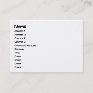 JAG Heart Geeks ASCII ART Visitkort