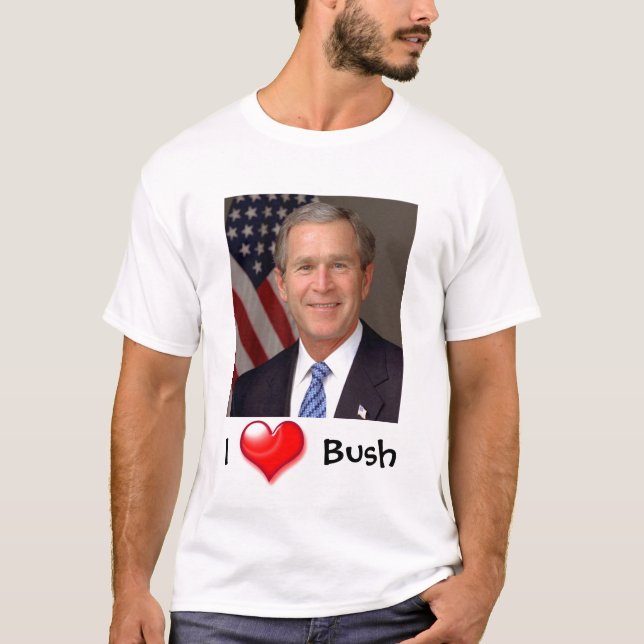 Jag Heart George Bush T-shirt (Framsida)