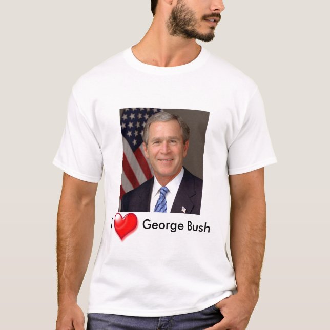 Jag Heart George Bush Tröja (Framsida)