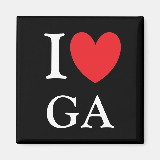 Jag Heart Georgia Magnet (Framsidan)