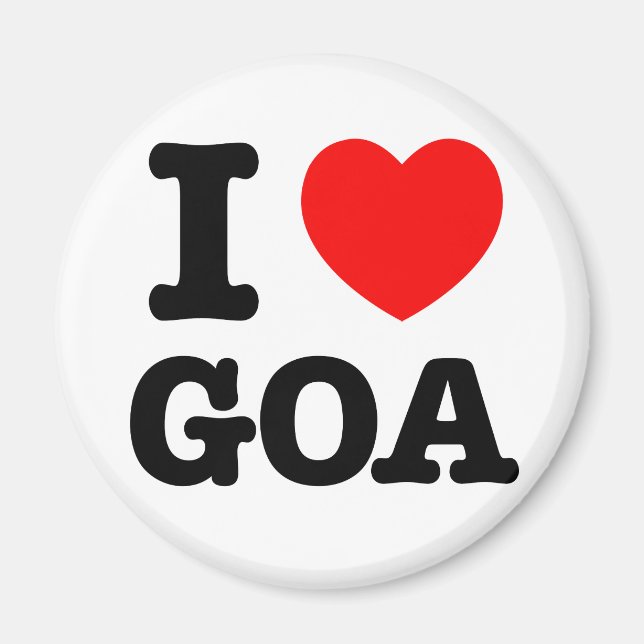 Jag Heart Goa Magnet (Framsidan)