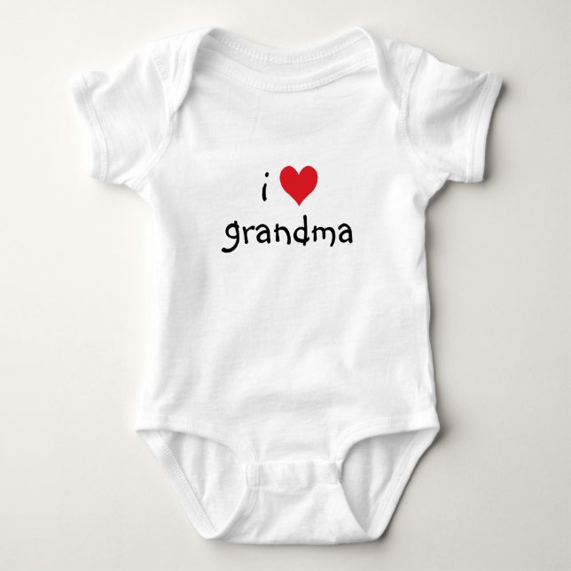 Jag Heart Grandma Red Heart Tee (Framsida)