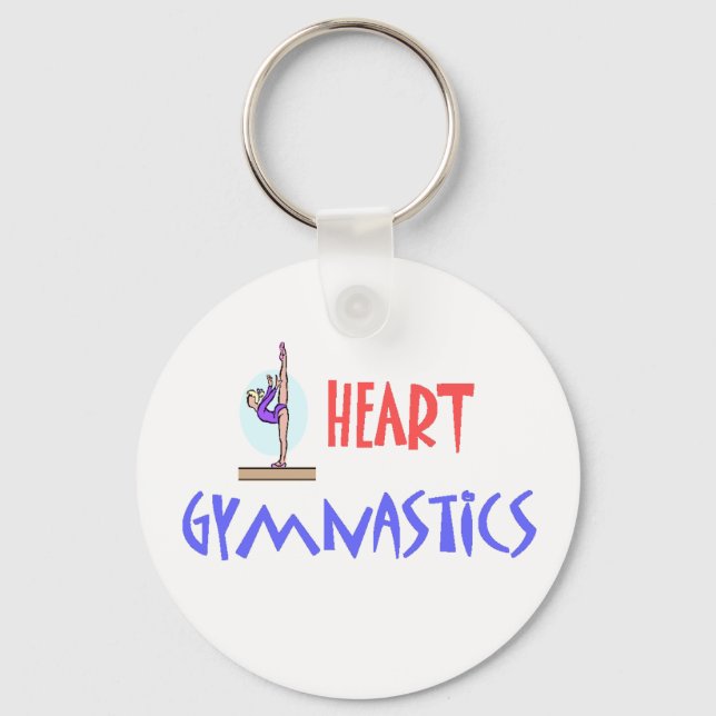 JAG HEART GYMNASTICS KEYCHAIN NYCKELRING (Framsida)