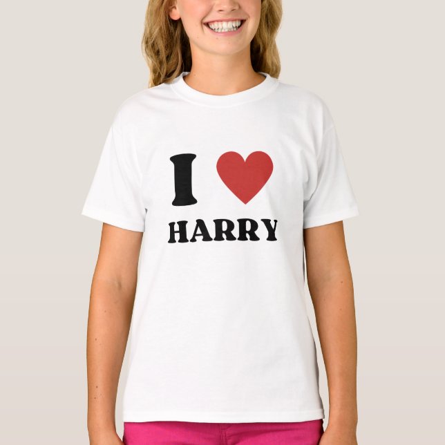 Jag Heart Harry T Shirt (Framsida)