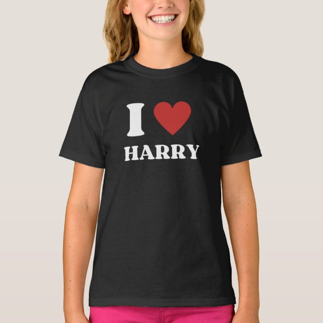 Jag Heart Harry T Shirt (Framsida)