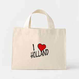 Jag Heart Holland bk-behållare Mini Tygkasse