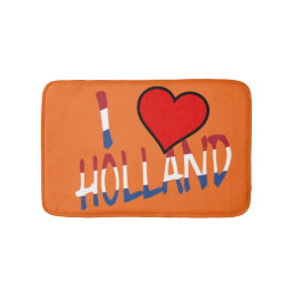 Jag Heart Holland överlägg på eller utan innehåll Badrumsmatta