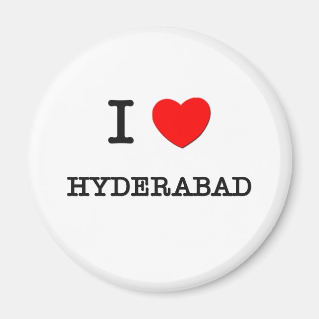 JAG Heart HYDERABAD Magnet (Framsidan)