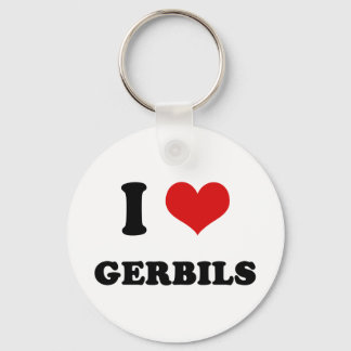 Jag Heart I Kärlek Gerbils Nyckelring