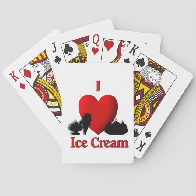 Jag Heart Ice Cream Casinokort (Baksidan)