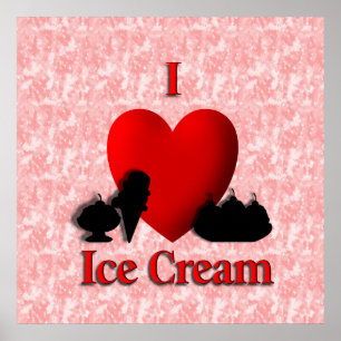 Jag Heart Ice Cream Poster