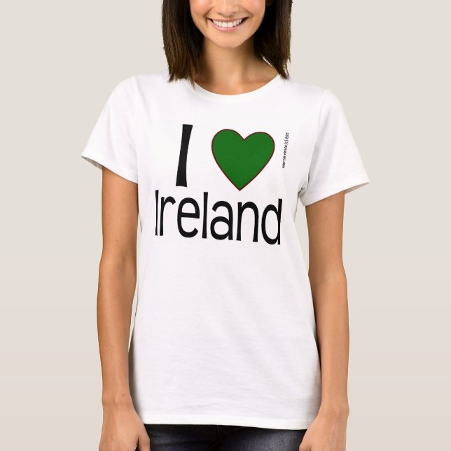 Jag Heart Ireland Shirt T-shirt (Framsida)