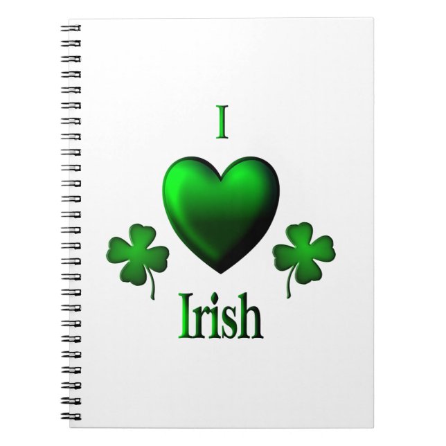 Jag Heart Irish Anteckningsbok (Framsidan)