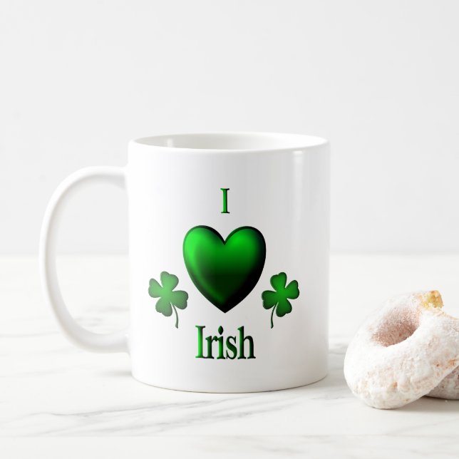 Jag Heart Irish Kaffemugg (Med munk)